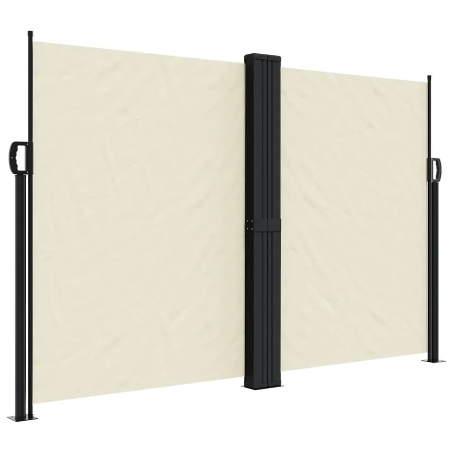 Auvent latéral rétractable crème 160x1000 cm - 2