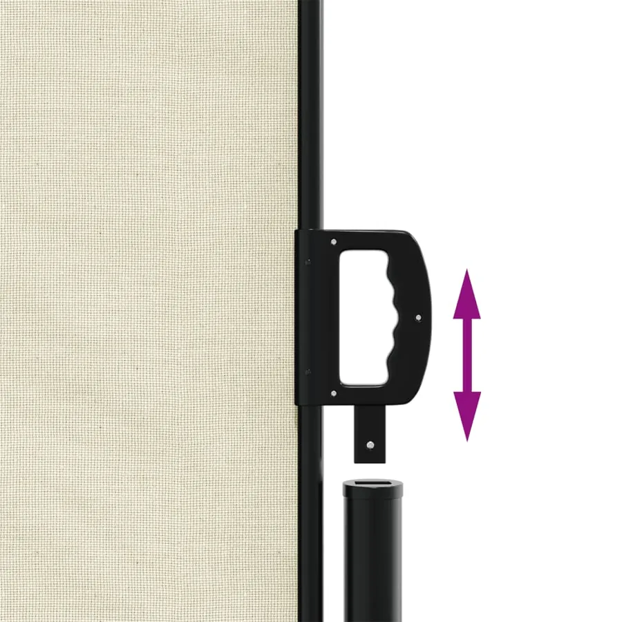 Auvent latéral rétractable crème 160x1000 cm - 6