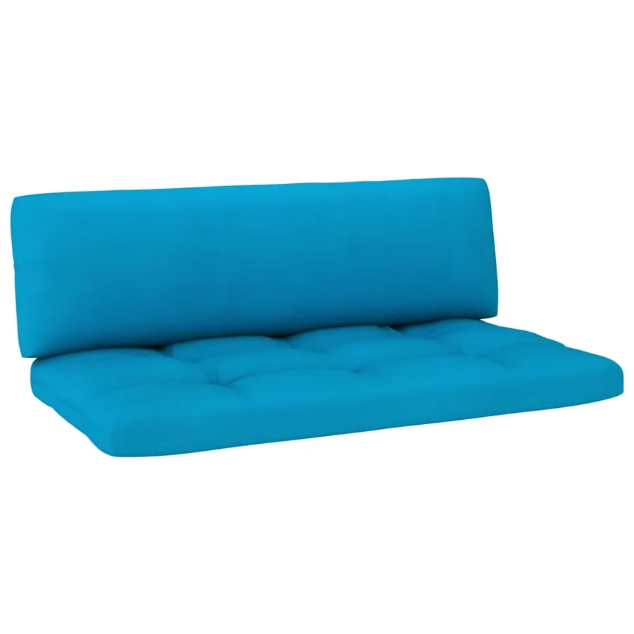 Salon de jardin palette 4pcs avec coussins Bois de pin imprégné - 6