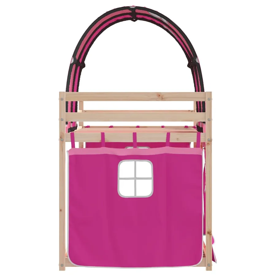 Lit superposé sans matelas 90x190 cm bois de pin massif - 6