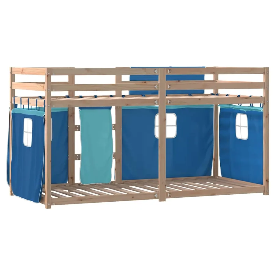 Lit superposé sans matelas 90x200 cm bois de pin massif - 7