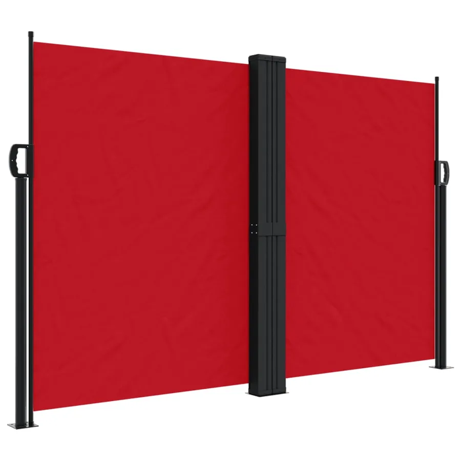 Auvent latéral rétractable rouge 160x1000 cm - 2