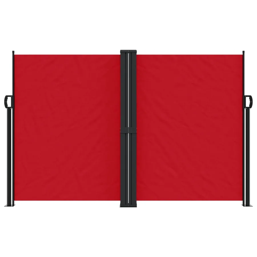 Auvent latéral rétractable rouge 160x1000 cm - 3
