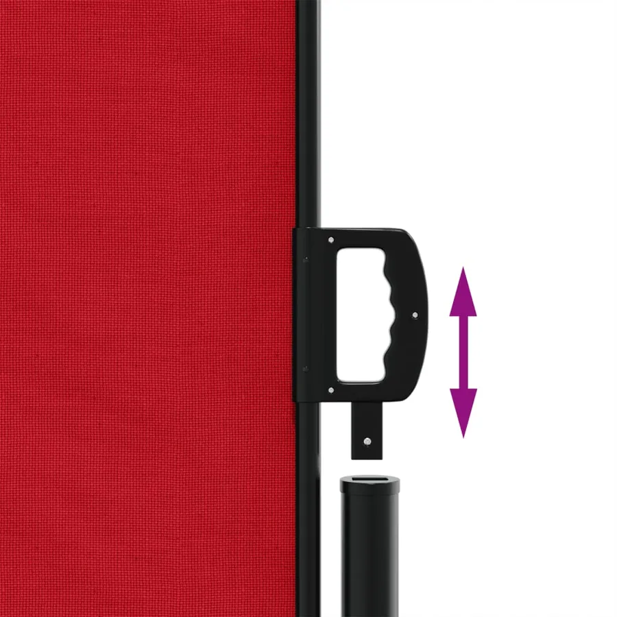 Auvent latéral rétractable rouge 160x1000 cm - 6