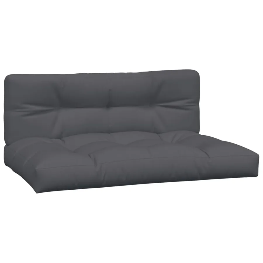 Canapés centraux palette de jardin et coussins 2pcs bois acacia - 4