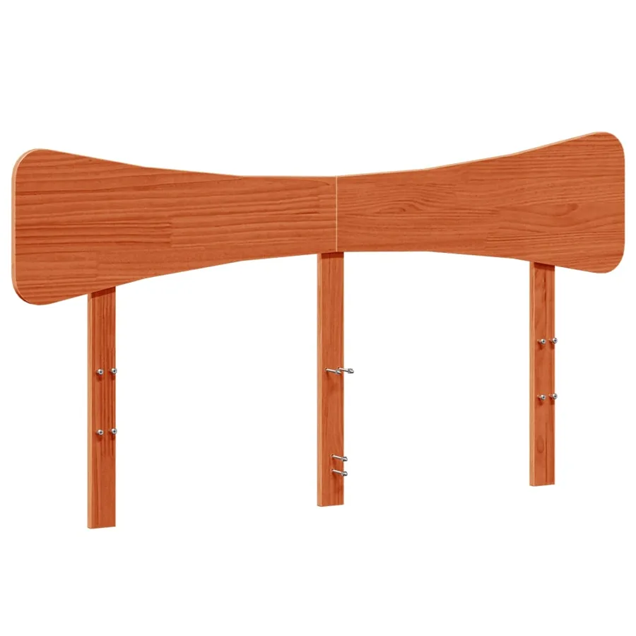 Tête de lit cire marron 150 cm bois massif de pin - 2