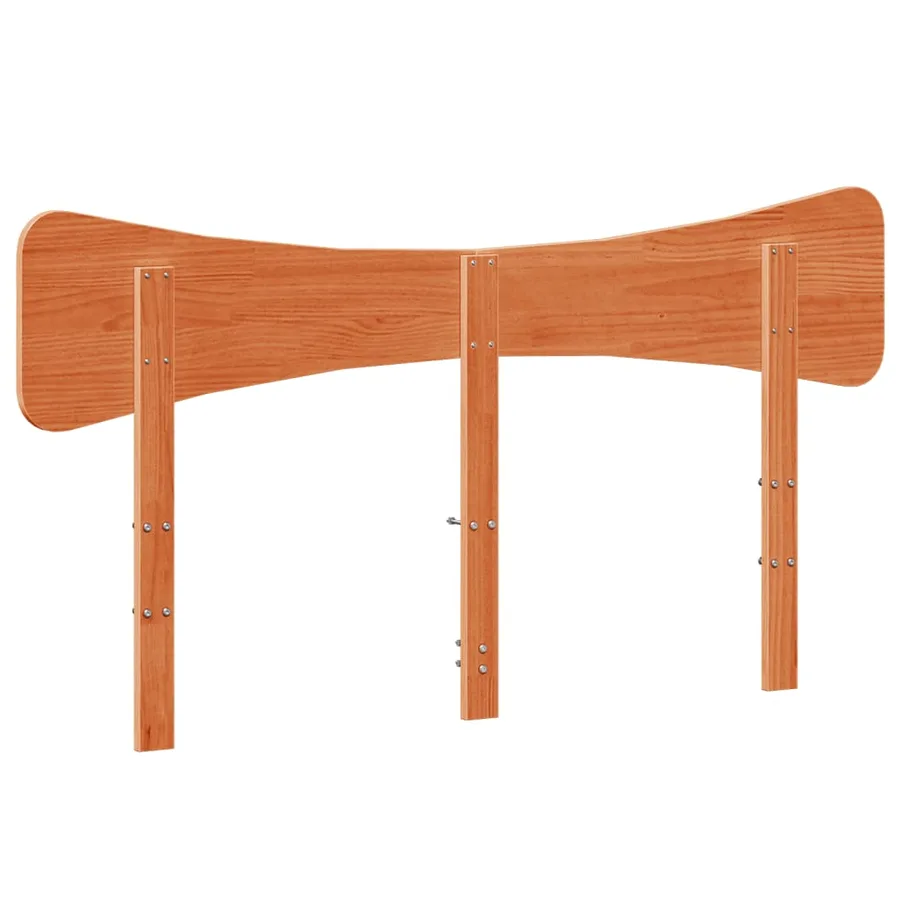 Tête de lit cire marron 150 cm bois massif de pin - 6