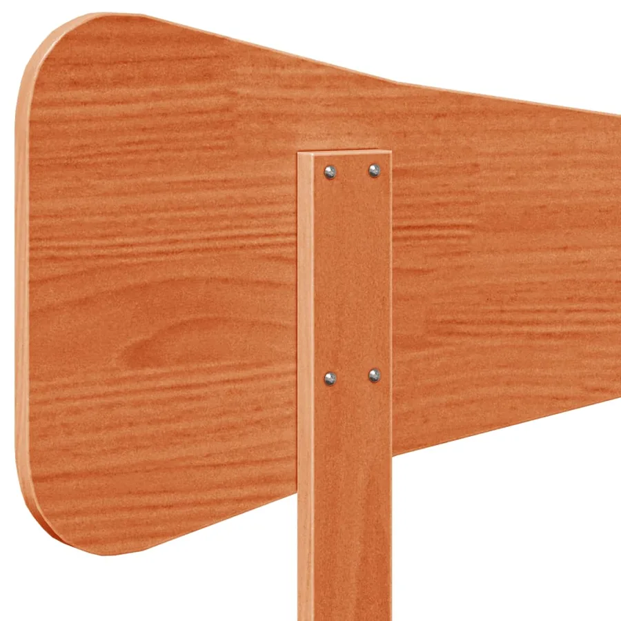 Tête de lit cire marron 150 cm bois massif de pin - 7