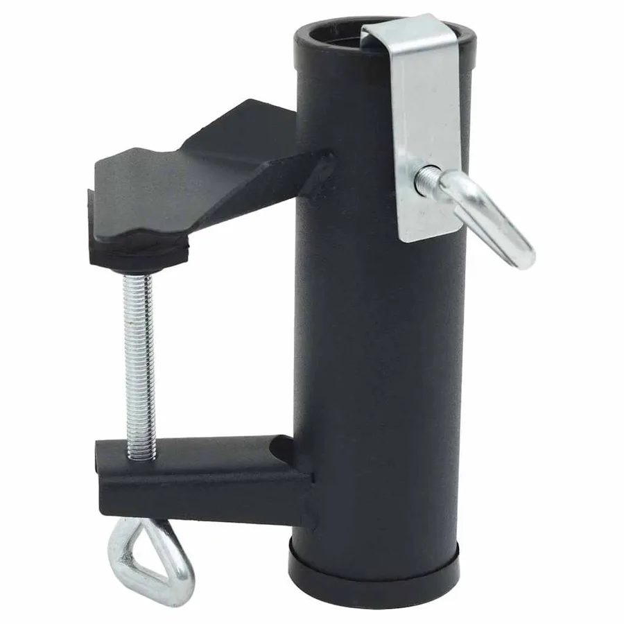 Pinces à parasol pour balcon 2 pcs 25-38 mm acier - 2