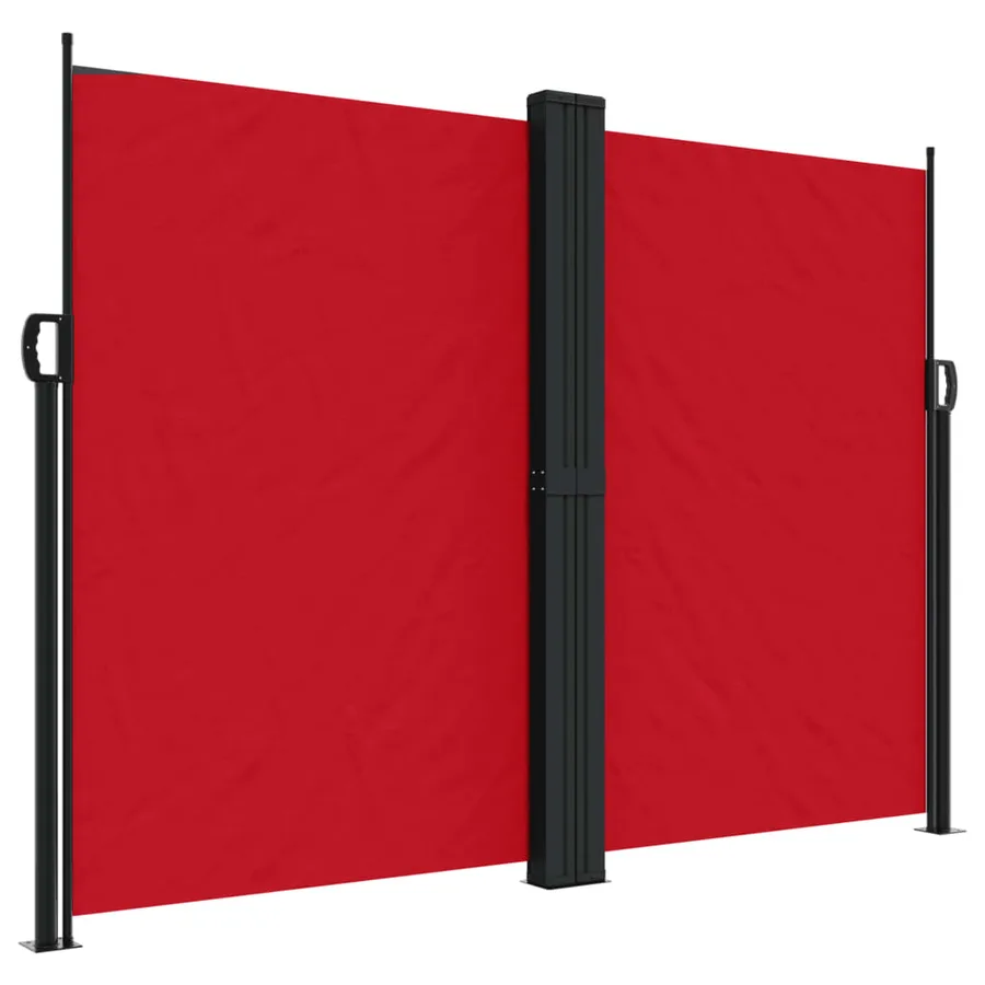 Auvent latéral rétractable rouge 180x1000 cm - 2