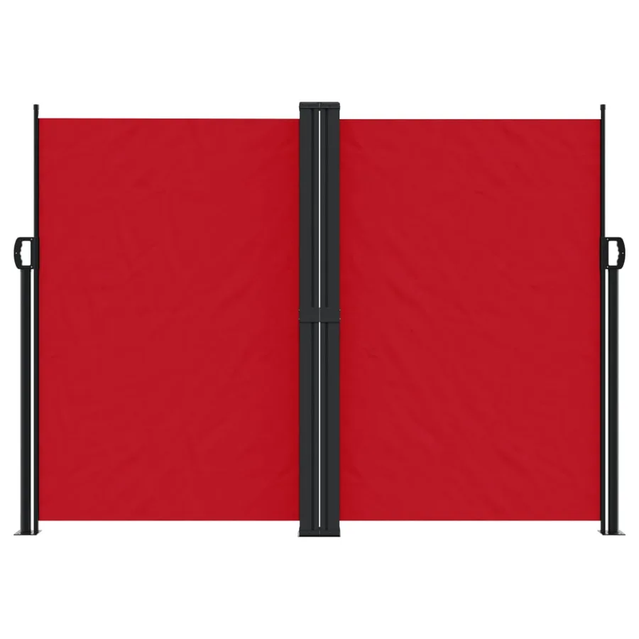 Auvent latéral rétractable rouge 180x1000 cm - 3