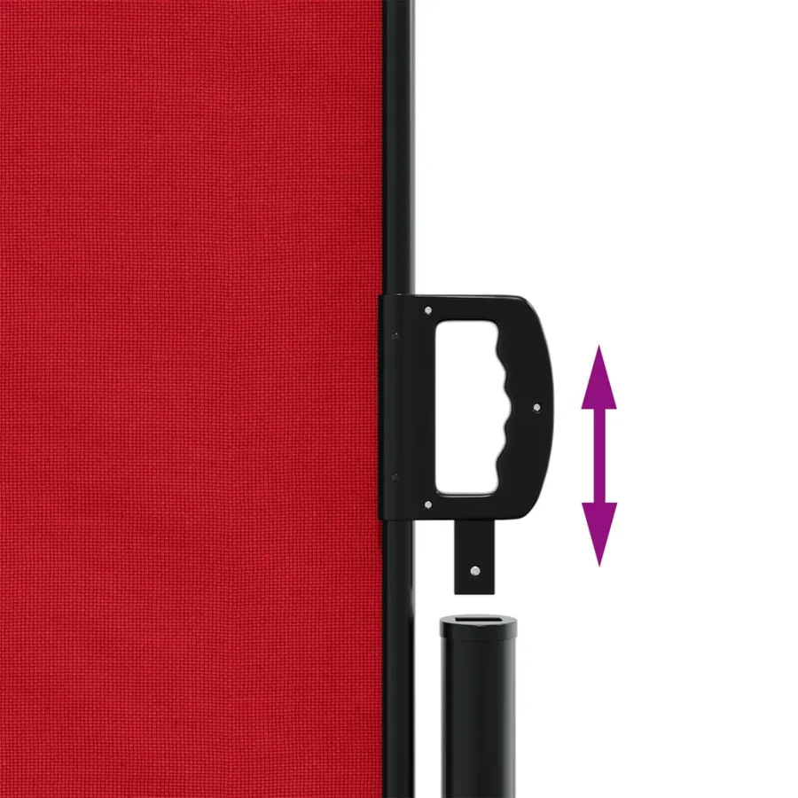 Auvent latéral rétractable rouge 180x1000 cm - 6