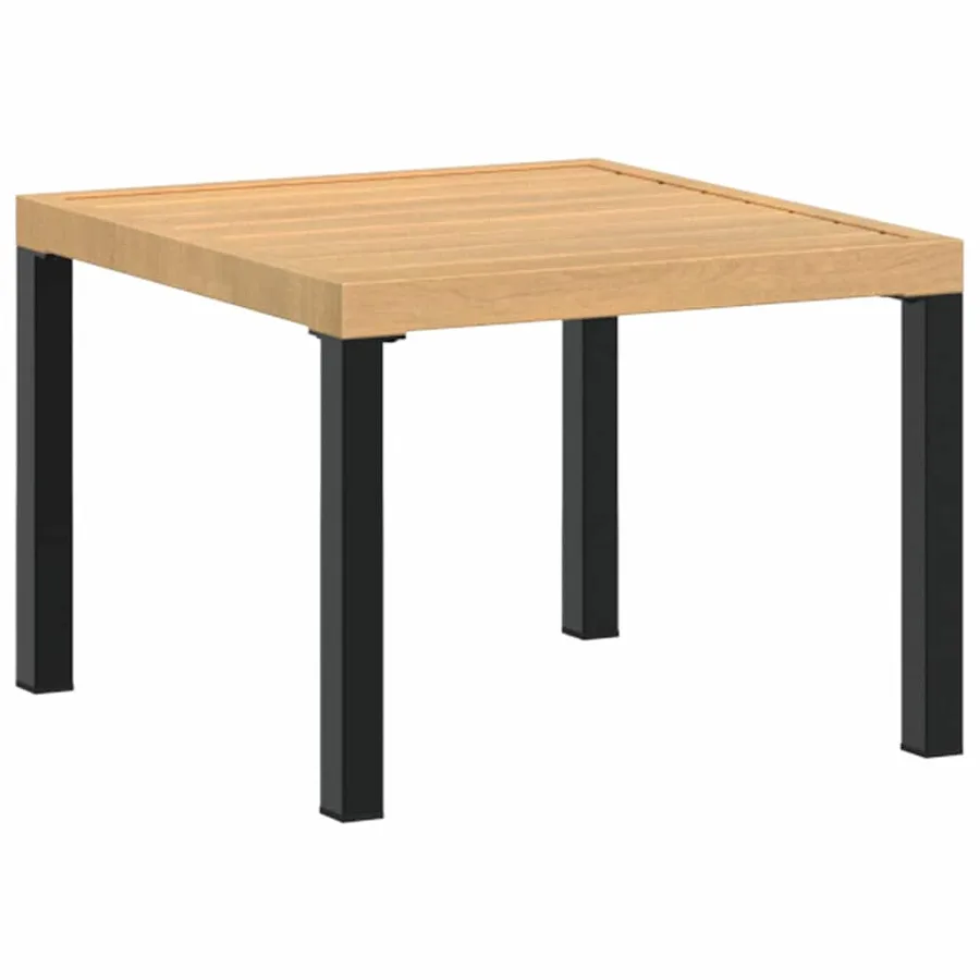 Salon de jardin avec coussins 5 pcs noir acier enduit de poudre - 5