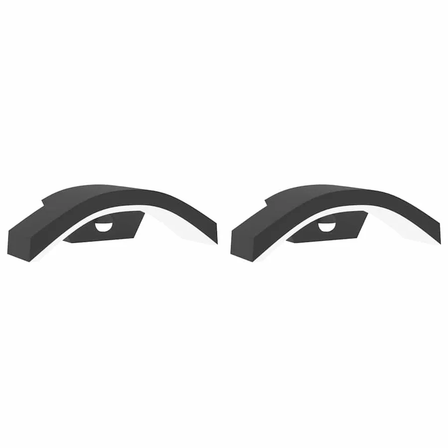 Appliques murales LED d'extérieur avec capteurs 2 pcs noir - 2