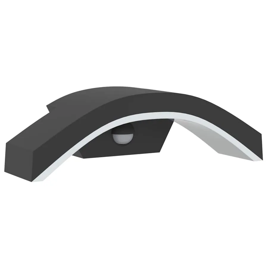 Appliques murales LED d'extérieur avec capteurs 2 pcs noir - 5