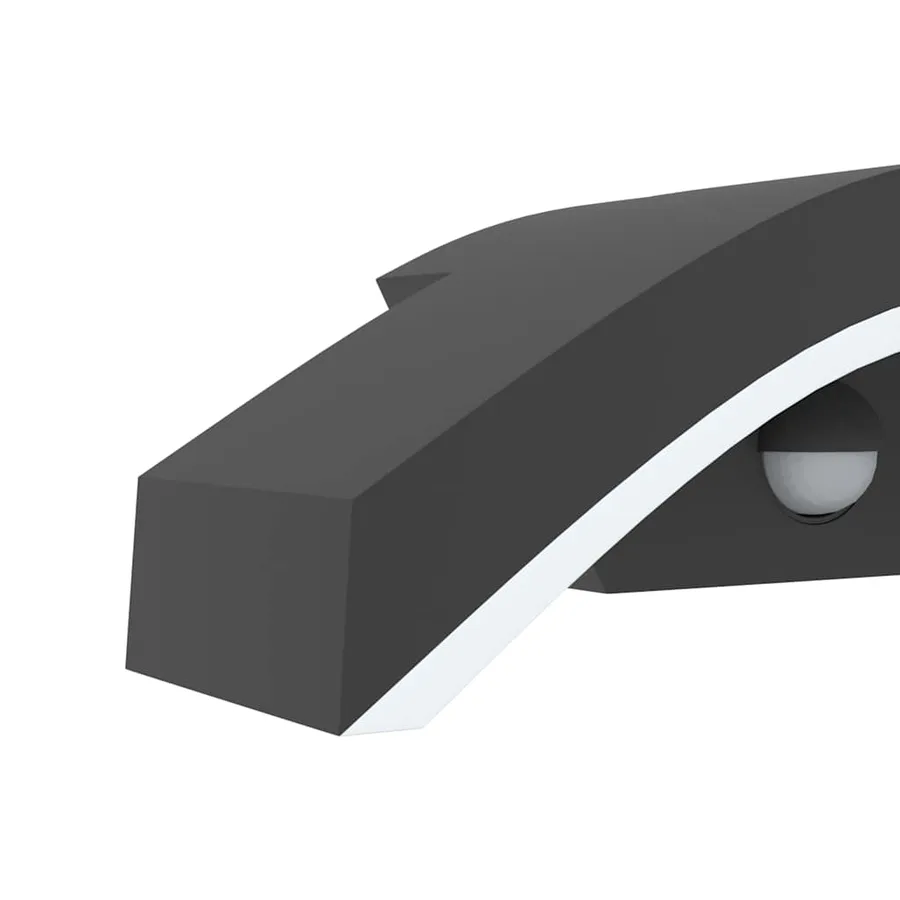 Appliques murales LED d'extérieur avec capteurs 2 pcs noir - 8