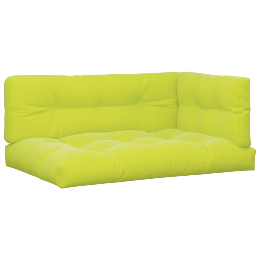 Coussins de palette lot de 5 vert vif tissu - 2