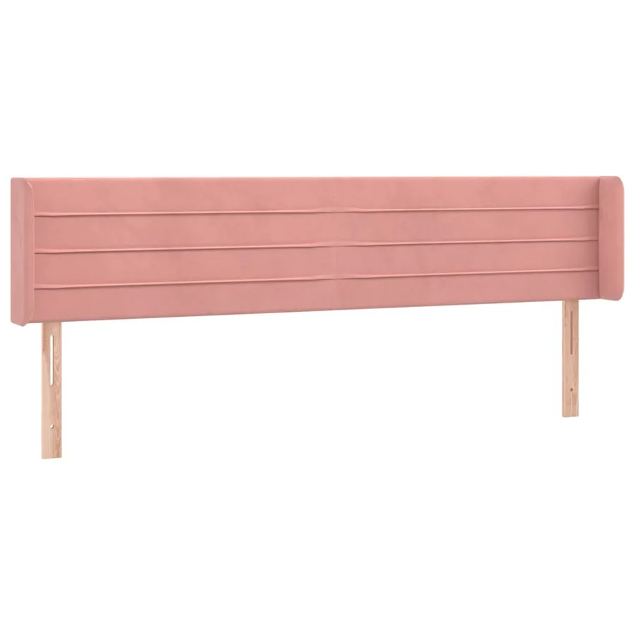 Tête de lit à LED Rose 183x16x78/88 cm Velours - 3