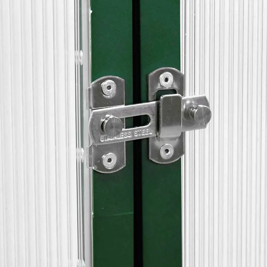 Serre avec cadre de base vert 169x114x202 cm aluminium - 7