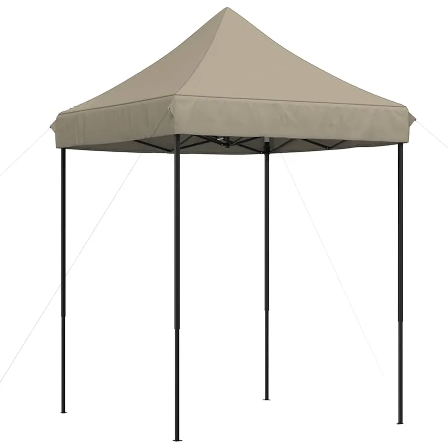 Tente de réception pliable escamotable taupe 200x200x306 cm - 5