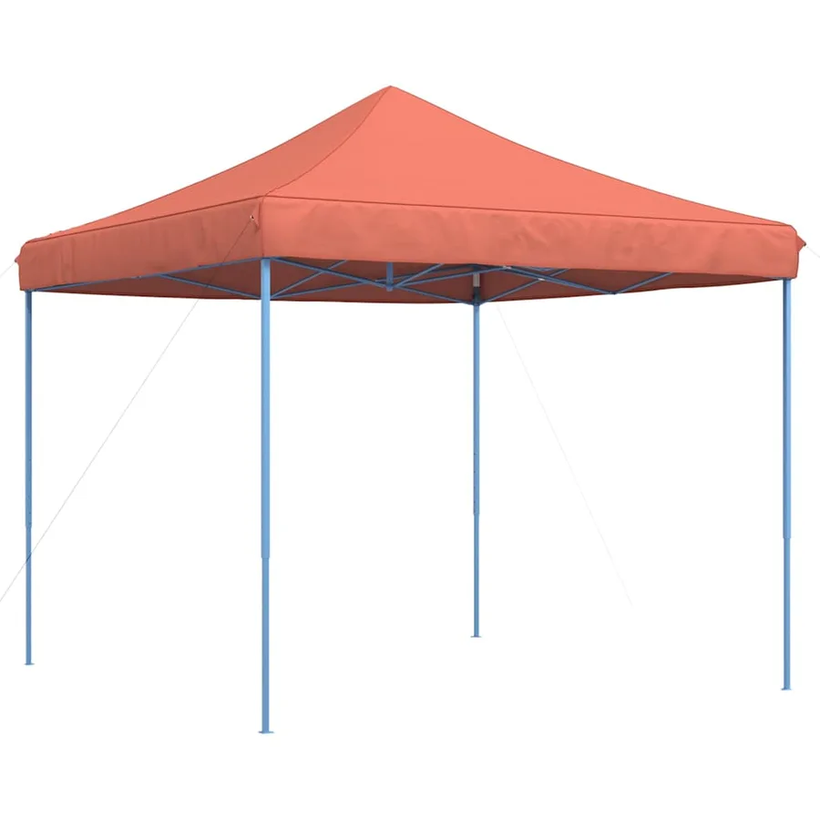 Tente réception pliable escamotable terre cuite 292x292x315 cm - 5