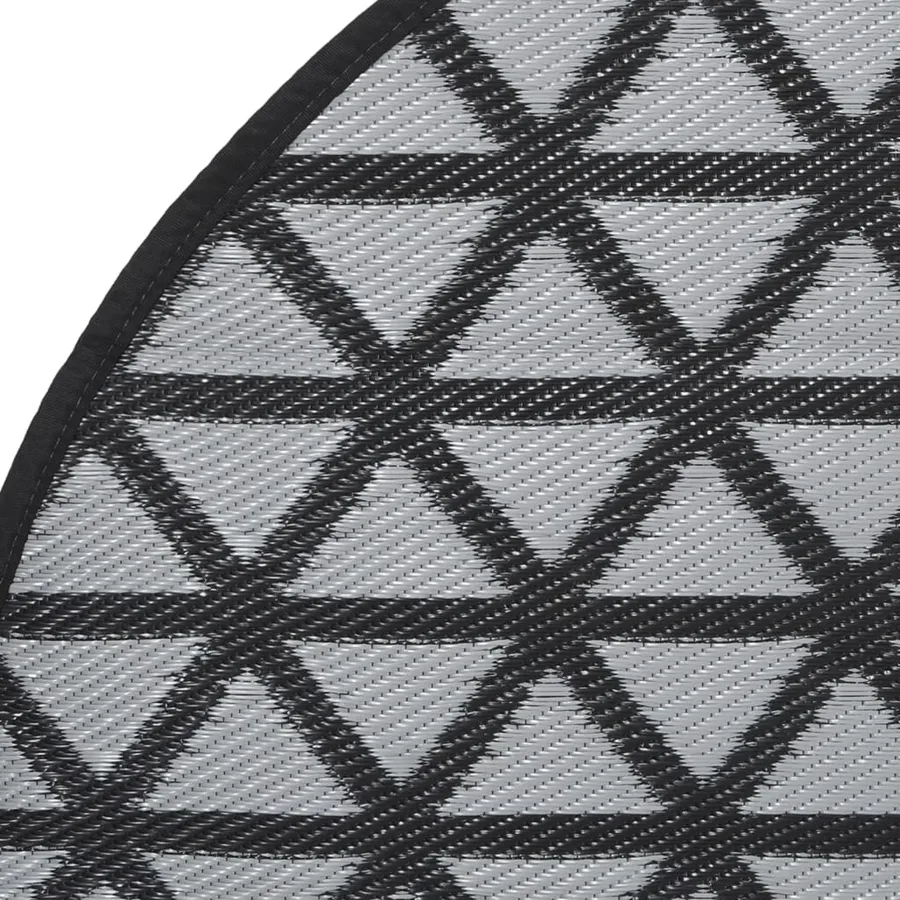 Tapis d'extérieur ARAKIL noir Ø160 cm PP - 4