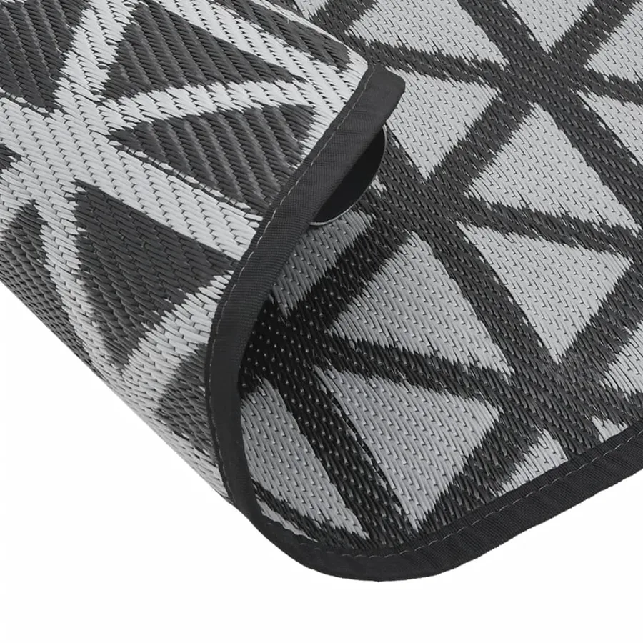 Tapis d'extérieur ARAKIL noir Ø160 cm PP - 5