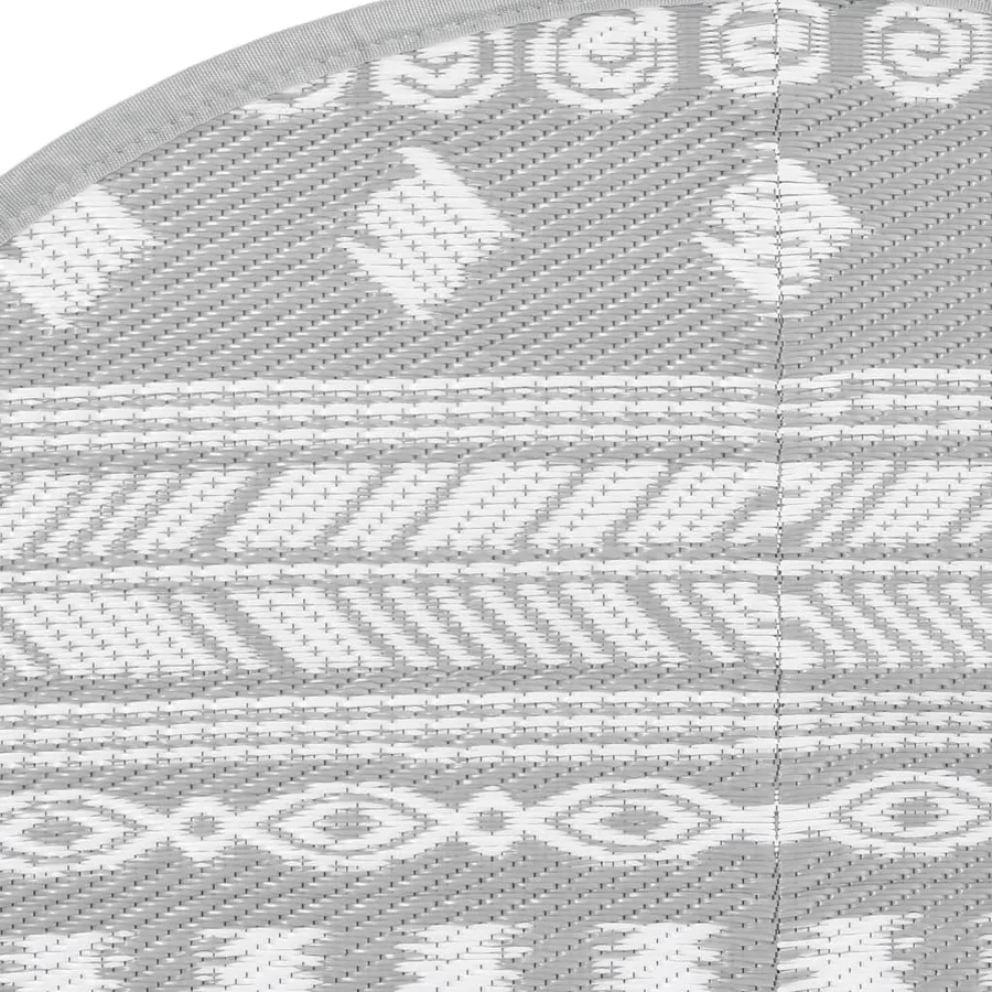 Tapis d'extérieur ARAKIL gris Ø120 cm PP - 4