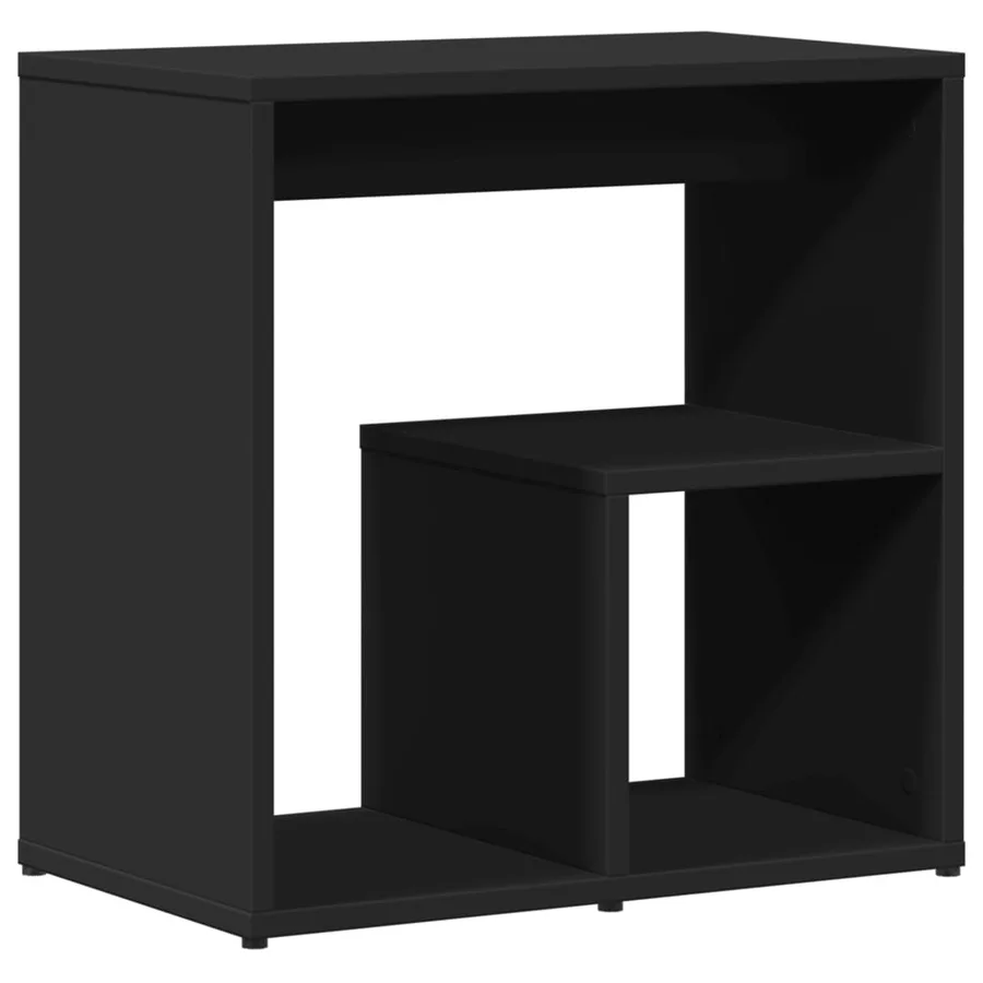 Tables d'appoint 2 pcs noir 50x30x50 cm bois d’ingénierie - 8