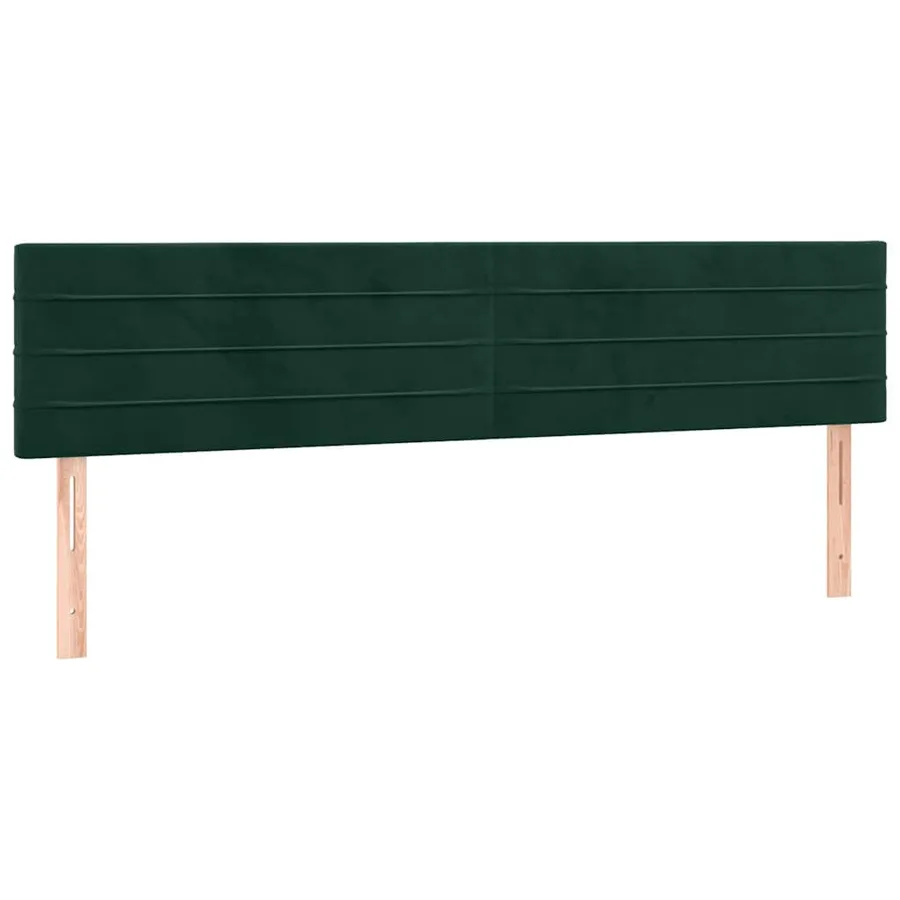 Sommier à lattes de lit et matelas Vert foncé 180x200cm Velours - 6