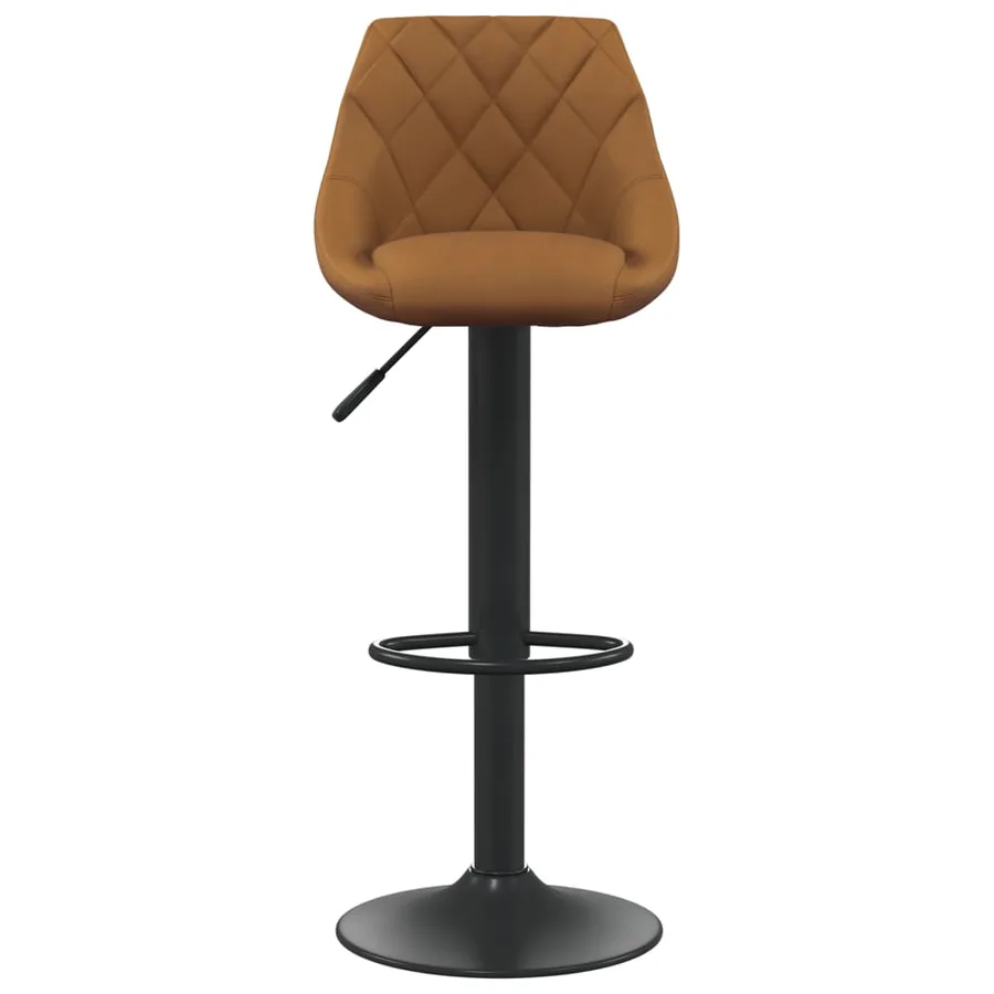 Tabouret de bar Marron Velours - 3