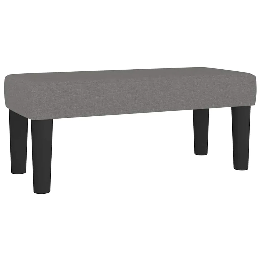 Sommier à lattes de lit avec matelas gris foncé 120x190cm tissu - 8