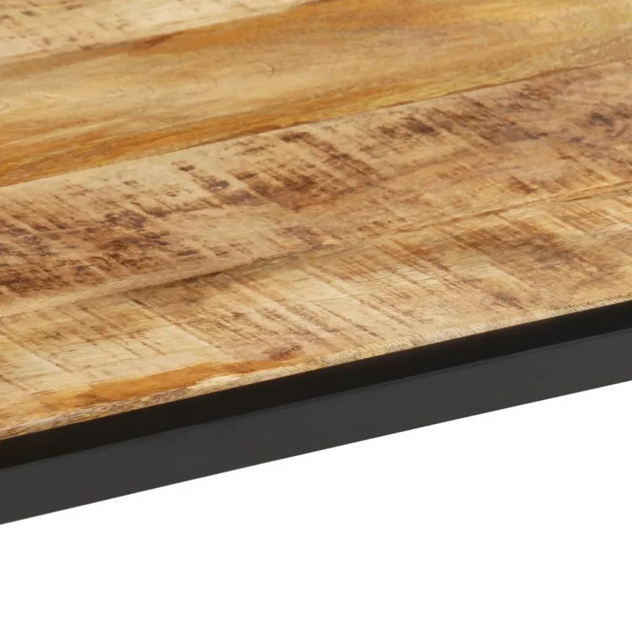 Table basse 55x55x45 cm bois de manguier massif brut - 5