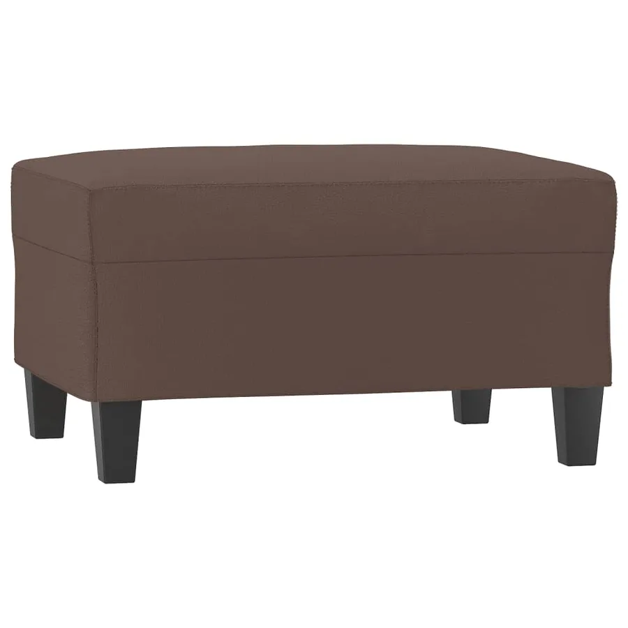 Repose-pied Marron 70x55x41 cm Similicuir - 2