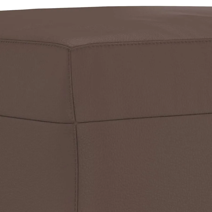 Repose-pied Marron 70x55x41 cm Similicuir - 5