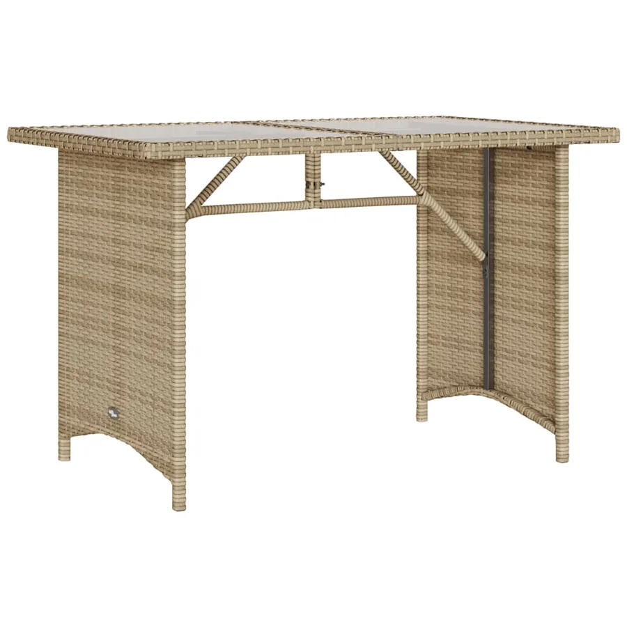 Salon de jardin avec coussins 6 pcs beige résine tressée - 6