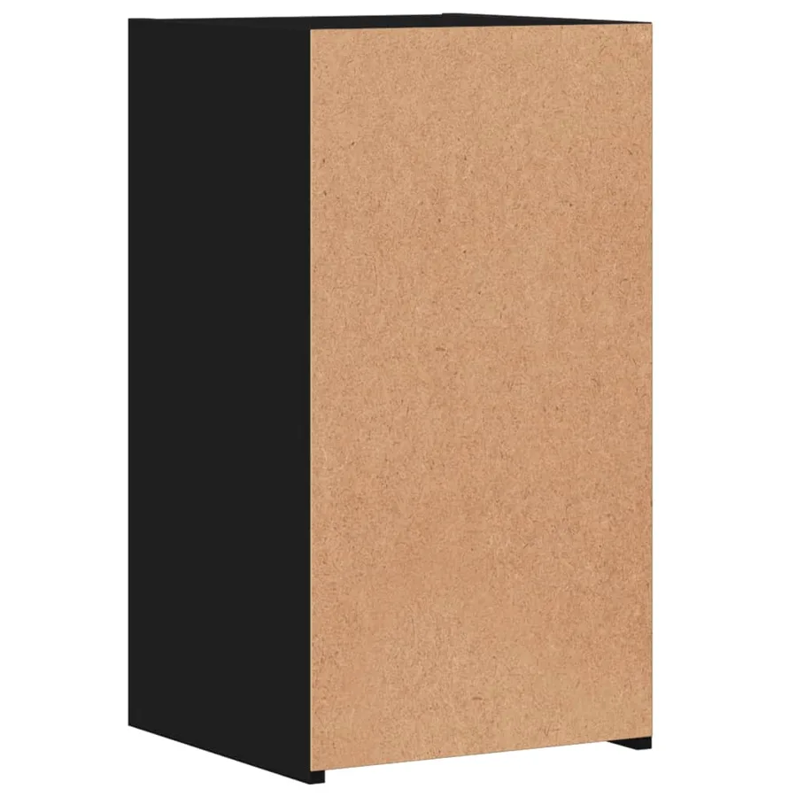 Tables de chevet 2 pcs noir 35x34x65 cm bois d’ingénierie - 8