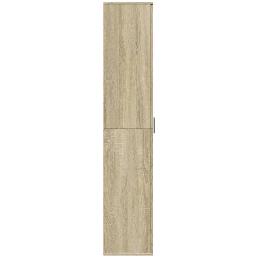 Buffet haut chêne sonoma 70x35x180 cm bois d'ingénierie - 3