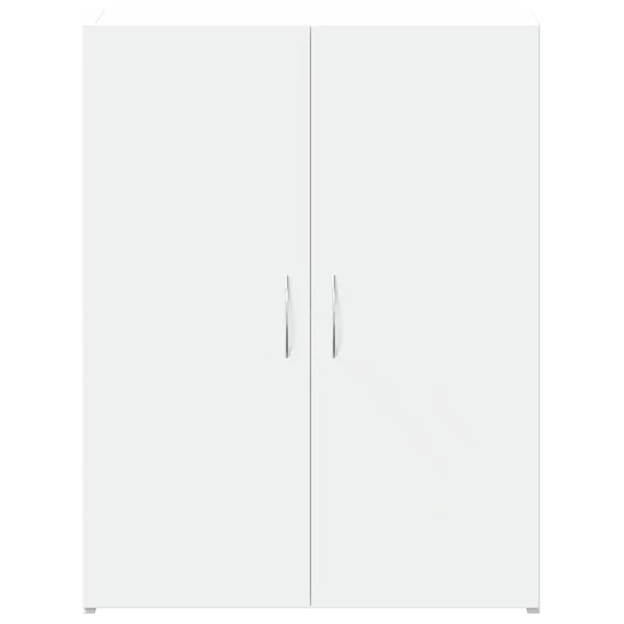Armoire de classement blanc 60x32x77,5 cm bois d'ingénierie - 4
