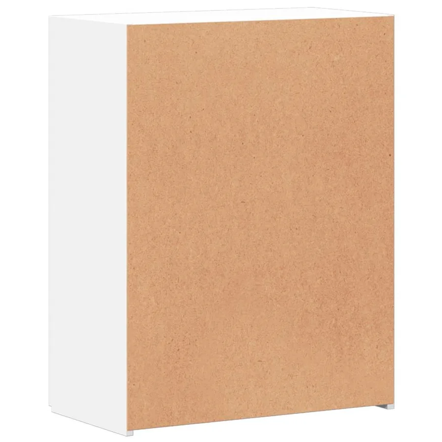 Armoire de classement blanc 60x32x77,5 cm bois d'ingénierie - 6