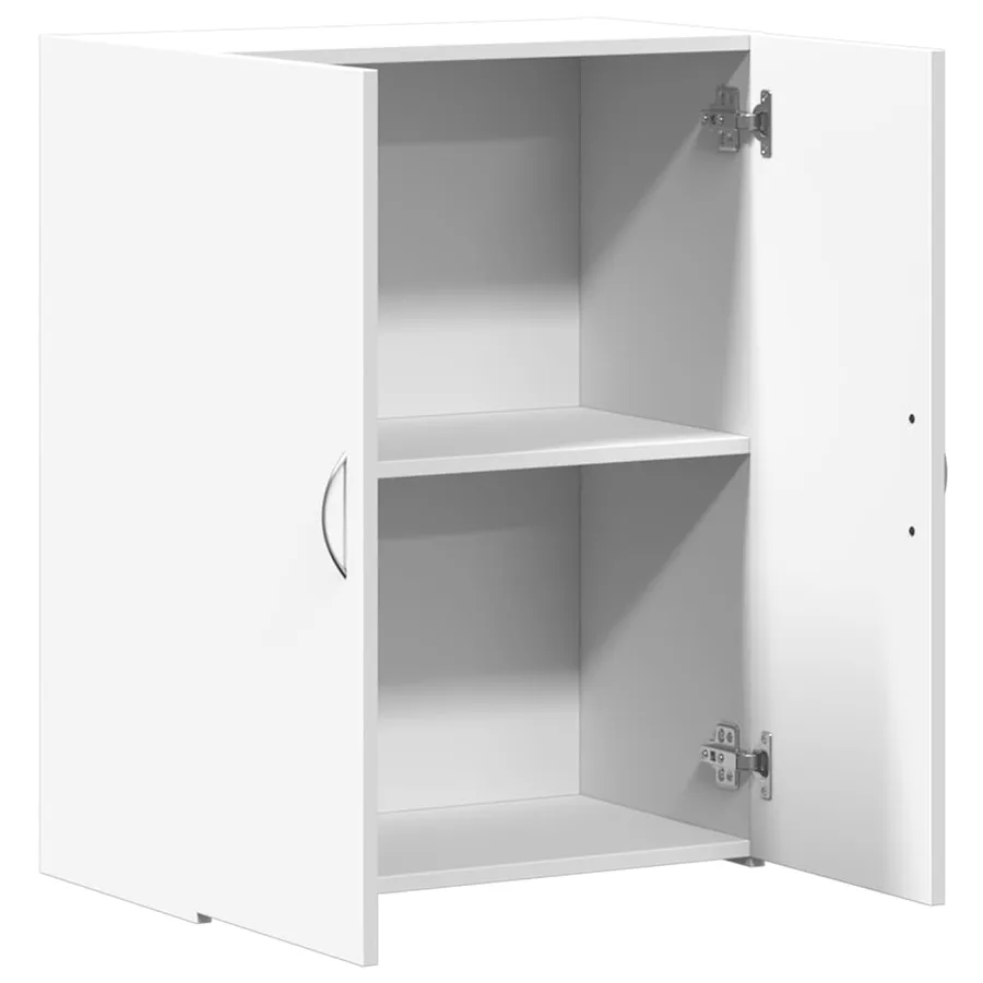 Armoire de classement blanc 60x32x77,5 cm bois d'ingénierie - 7