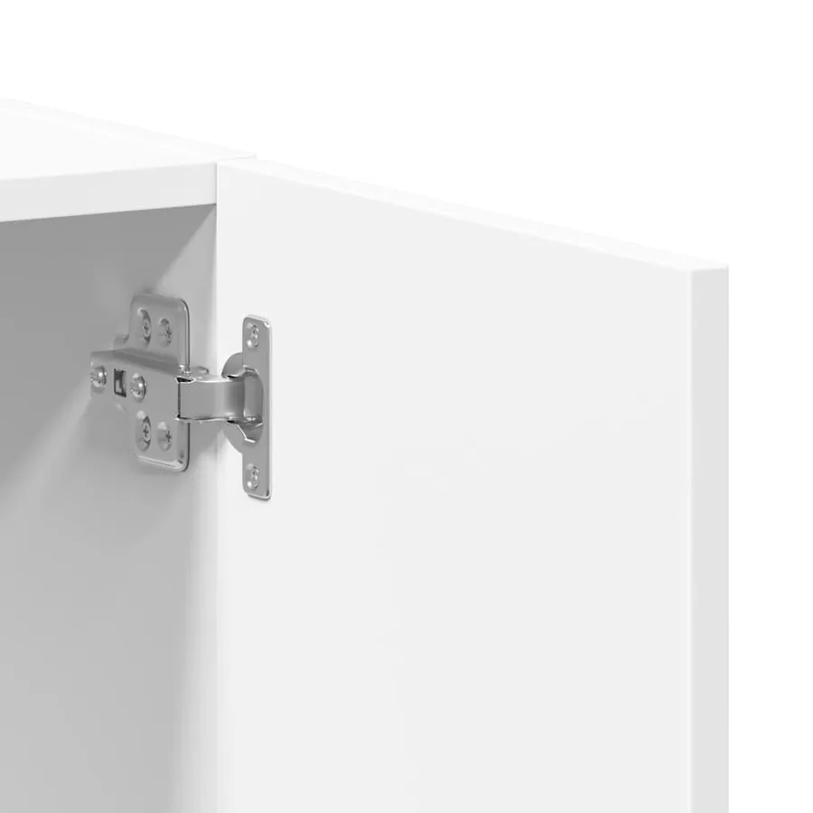 Armoire de classement blanc 60x32x77,5 cm bois d'ingénierie - 8