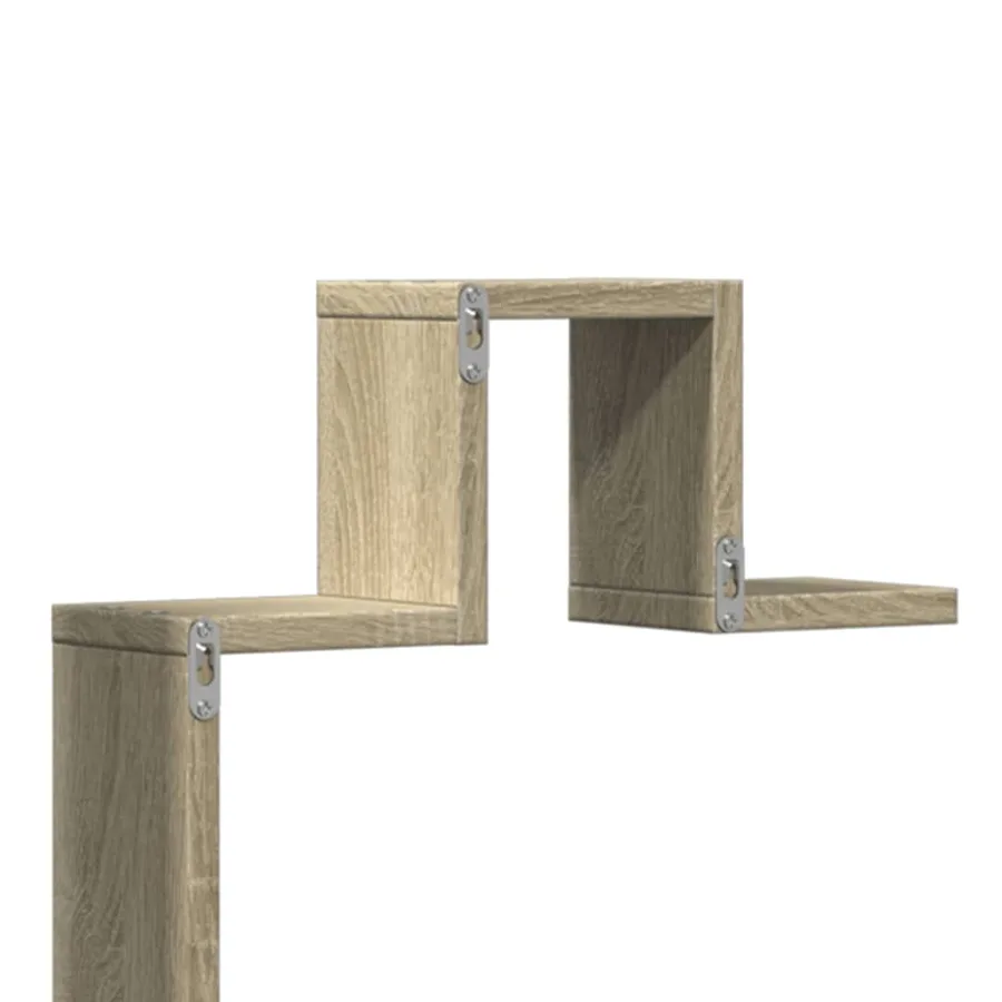 Étagère murale chêne sonoma 104,5x10x43 cm bois d'ingénierie - 8