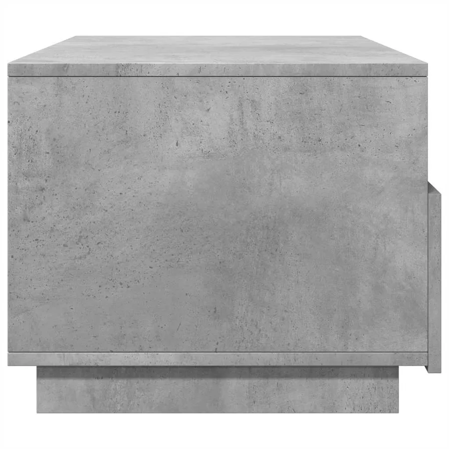 Table basse avec lumières LED gris béton 90x49x40 cm - 6
