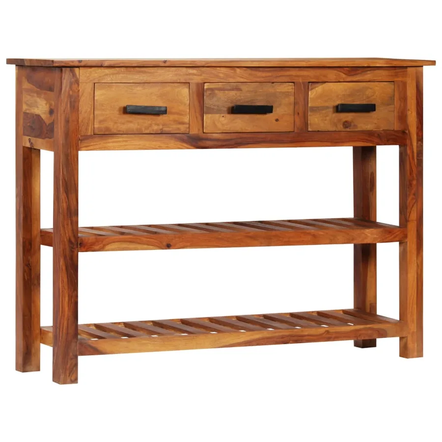 Buffet avec 3 tiroirs 110x30x80 cm Bois massif - 13