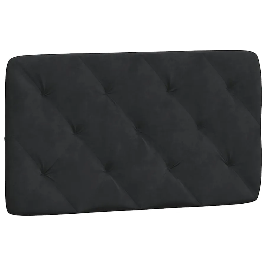 Cadre de lit sans matelas noir 90x200 cm velours - 8