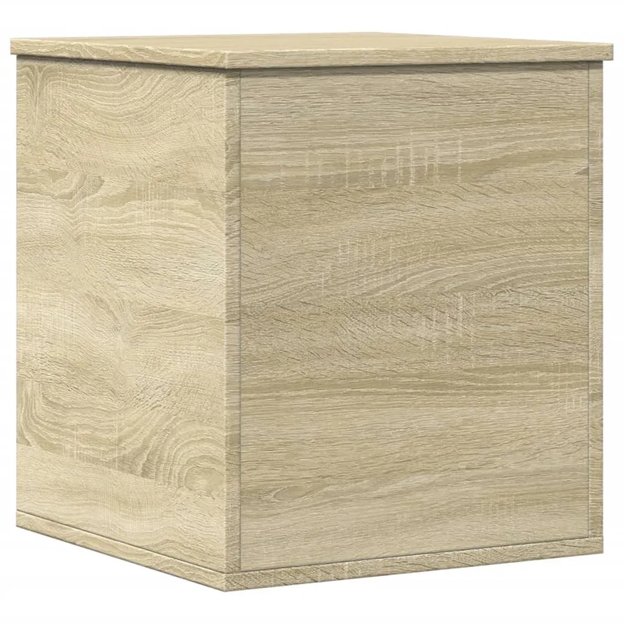 Boîte de rangement chêne sonoma 40x42x46 cm bois d'ingénierie - 6