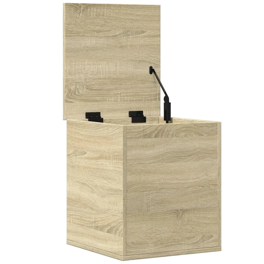 Boîte de rangement chêne sonoma 40x42x46 cm bois d'ingénierie - 7