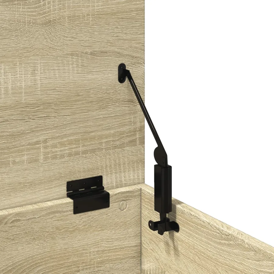 Boîte de rangement chêne sonoma 40x42x46 cm bois d'ingénierie - 9