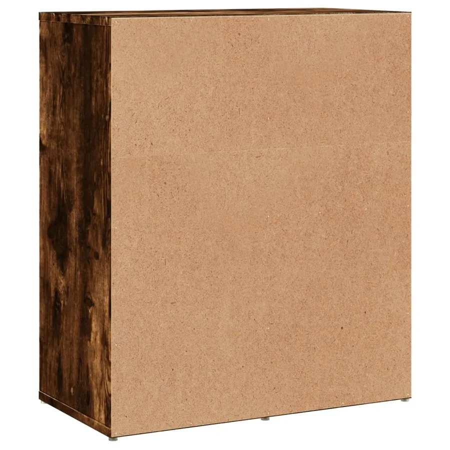 Buffet chêne fumé 60x31x70 cm bois d'ingénierie - 7